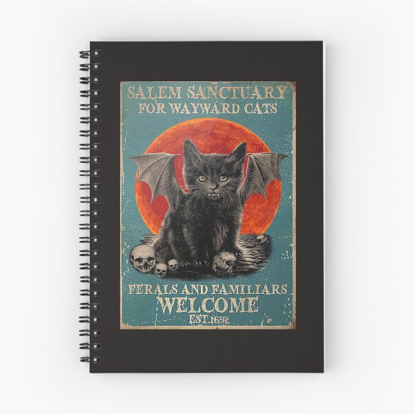 Item preview, Copy of Gothic Cat Salem Sanctuary For Wayward Cats Flowers Poster designed and sold by JoaoGCosta.