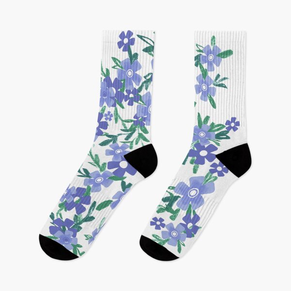 Item preview, Periwinkle flowers print  designed and sold by orangerinka.