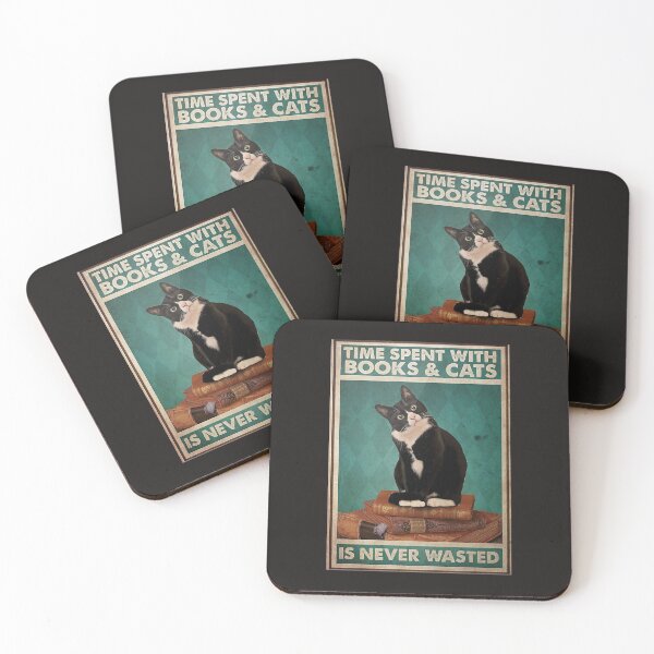 Item preview, Time Spent With Books And Cats Is Never Wasted Poster designed and sold by JoaoGCosta.