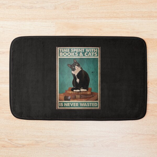Item preview, Time Spent With Books And Cats Is Never Wasted Poster designed and sold by JoaoGCosta.