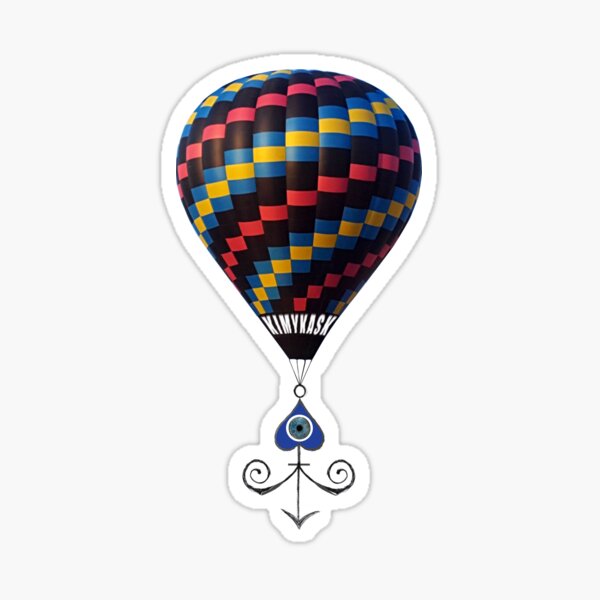 Blue Eye Balloon Anchor Sticker