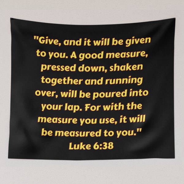 Item preview, Bible Verse Luke 6:38 designed and sold by Prayingwarrior.