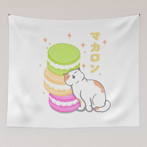 Item preview, Kawaii Cat and Macaron designed and sold by Kimprut.