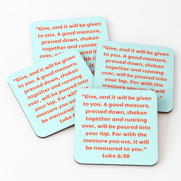 Item preview, Bible Verse Luke 6:38 designed and sold by Prayingwarrior.