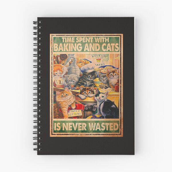 Item preview, Time Spent With Baking And Cats Is Never Wasted Poster designed and sold by JoaoGCosta.