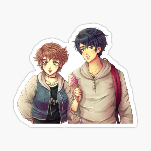Evan and the main character Sticker