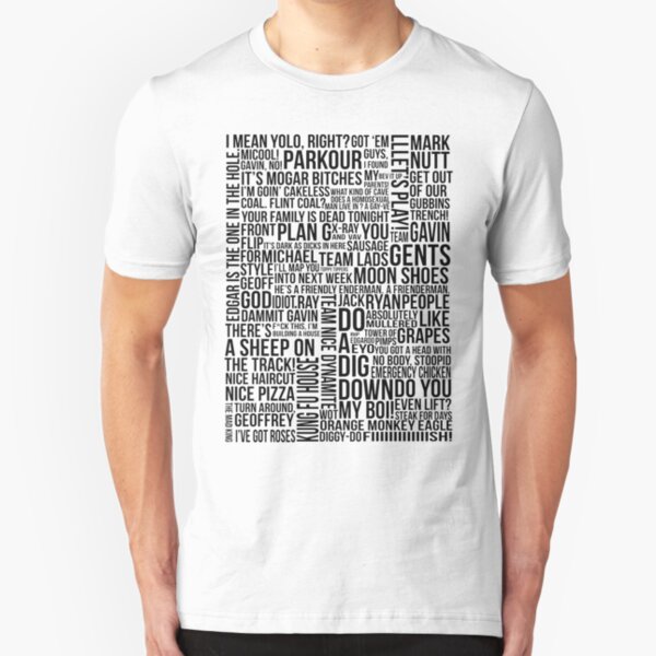 Achievement Hunter Quotes Slim Fit T-Shirt