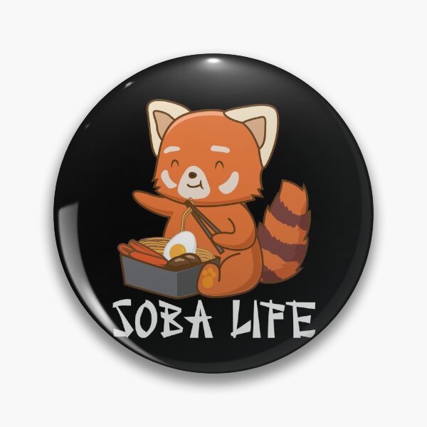 Item preview, Soba Life Red Panda Japanese Food Anime Soba Noodles Gear designed and sold by DynamicDesign.