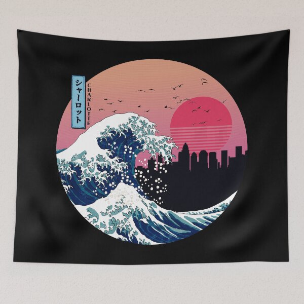 Item preview, Charlotte Kanagawa Wave Retro designed and sold by DFerraz.
