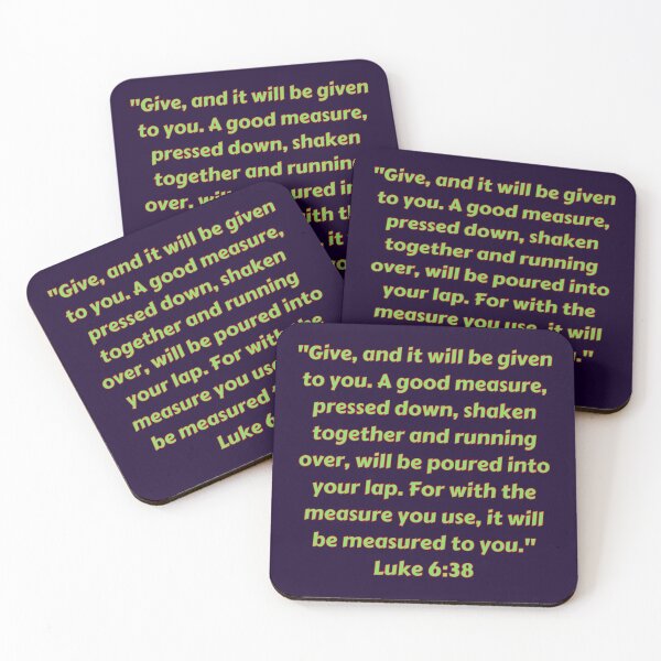 Item preview, Bible Verse Luke 6:38 designed and sold by Prayingwarrior.