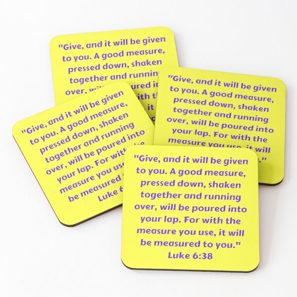 Item preview, Bible Verse Luke 6:38 designed and sold by Prayingwarrior.
