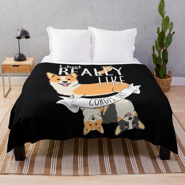 Item preview, I Just Really Like Corgis, OK? designed and sold by Clara Hollins.