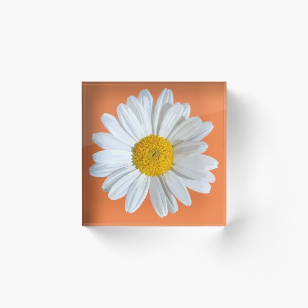 Item preview, Las margaritas blancas florecen en naranja designed and sold by A-using-colors.