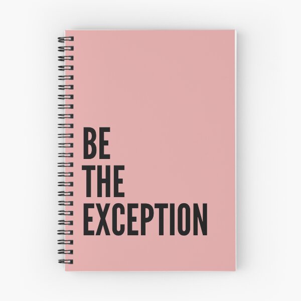 Item preview, Be the exception sassy badass inspirational quote motivational slogans strong women savage classy life motto minimalist short words quotes positivity success sayings pink designed and sold by Inside Head.
