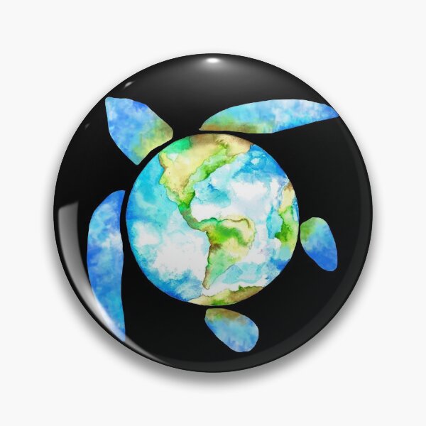 Item preview, Sea Turtle Earth Watercolor Earth Lover Pet Turtle Earth Day Gear designed and sold by DynamicDesign.