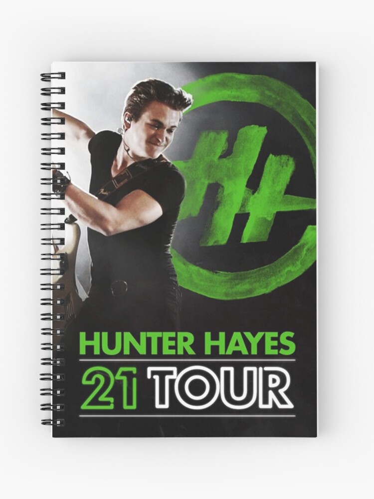 autobiografie Bloedbad Hangen HUNTER HAYES 21 TOUR" Spiral Notebook for Sale by markhuang245 | Redbubble