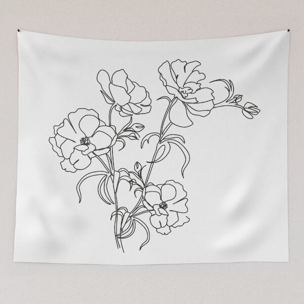 Item preview, Flowers line drawing.Scandinavian print, Scandinavian, Nordic, Trendy print, Styled, Scandinavian art, Modern art, Print,Minimalistic, Modern Poste designed and sold by Nina Velychko.