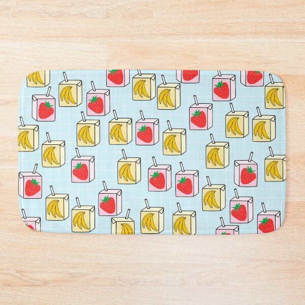 Item preview, Strawberry Milk and Banana Milk on Blue Background designed and sold by kapotka.