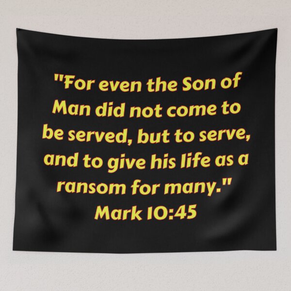 Item preview, Bible Verse Mark 10:45 designed and sold by Prayingwarrior.