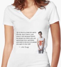 Joe Sugg - WEIRDNESS Women's Fitted V-Neck T-Shirt