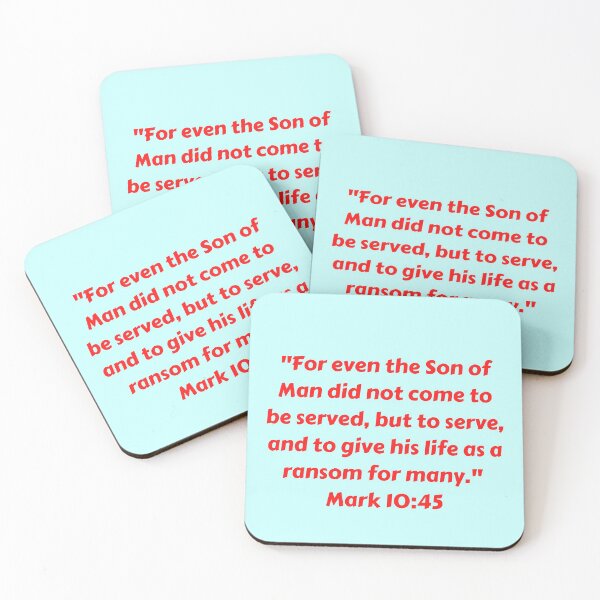 Item preview, Bible Verse Mark 10:45 designed and sold by Prayingwarrior.