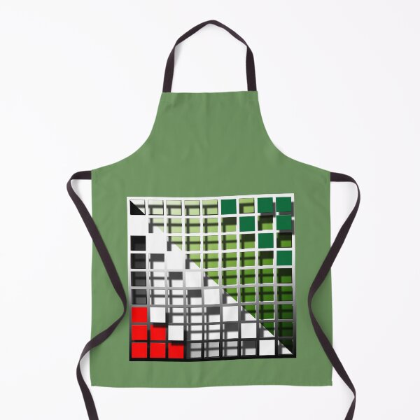 Item preview, Square (161) (grid, red, white, green,) decorative, digital, colorful, abstract, designed and sold by Paszkan.