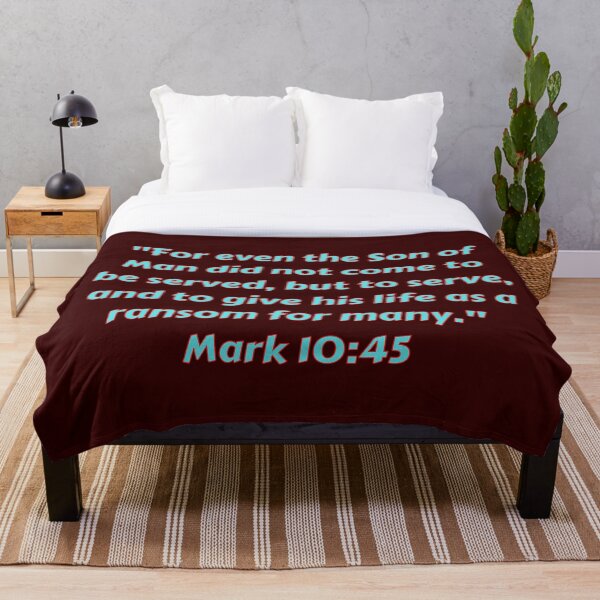 Item preview, Bible Verse Mark 10:45 designed and sold by Prayingwarrior.