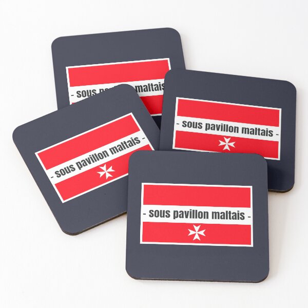Item preview, Maltese flag flag red background Maltese cross designed and sold by skiair.