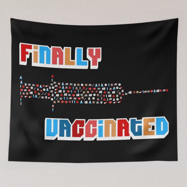 Item preview, Finally vaccinated (3) designed and sold by 2Girls1Shirt.