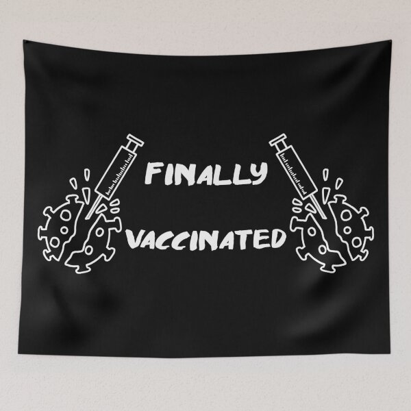 Item preview, Finally vaccinated (4) designed and sold by 2Girls1Shirt.
