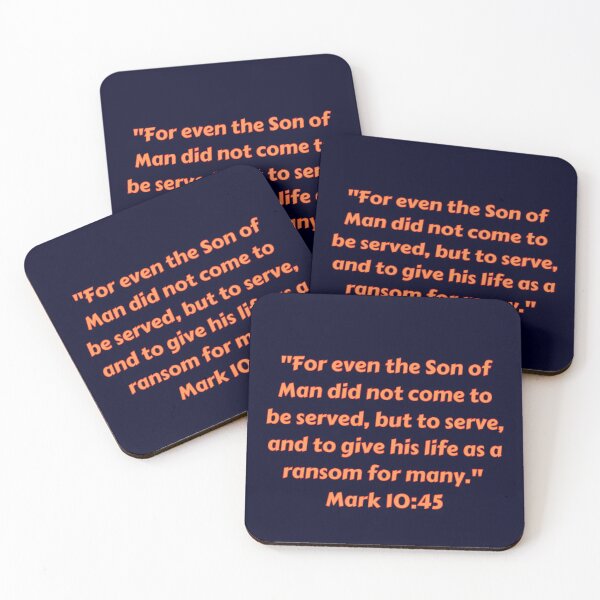 Item preview, Bible Verse Mark 10:45 designed and sold by Prayingwarrior.
