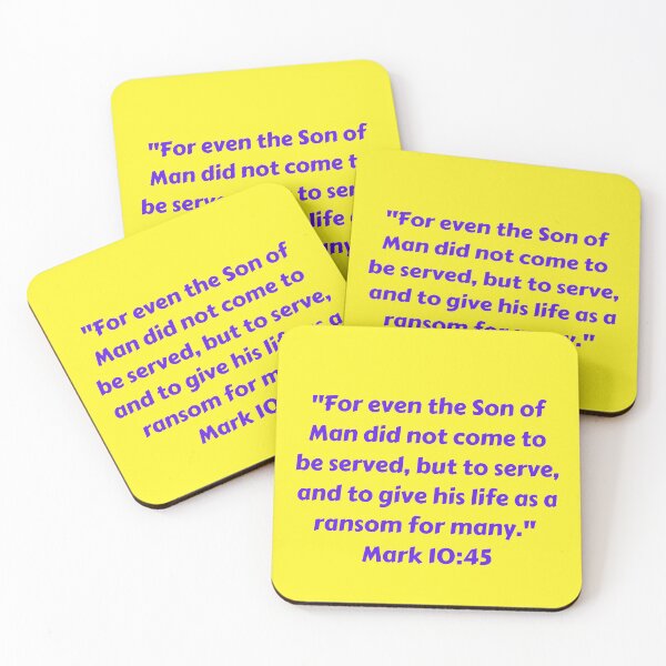 Item preview, Bible Verse Mark 10:45 designed and sold by Prayingwarrior.