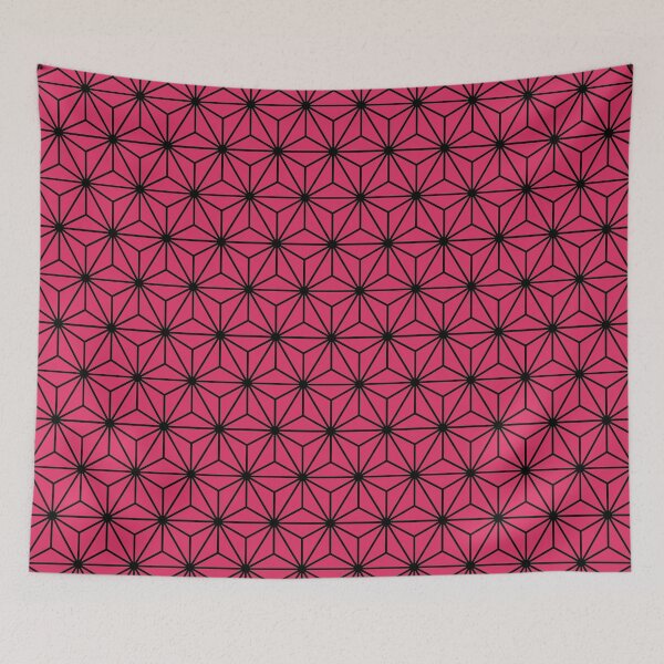 Item preview, Ceries Pink Asanoha - Japanese Traditional Pattern designed and sold by KinitaDesign.