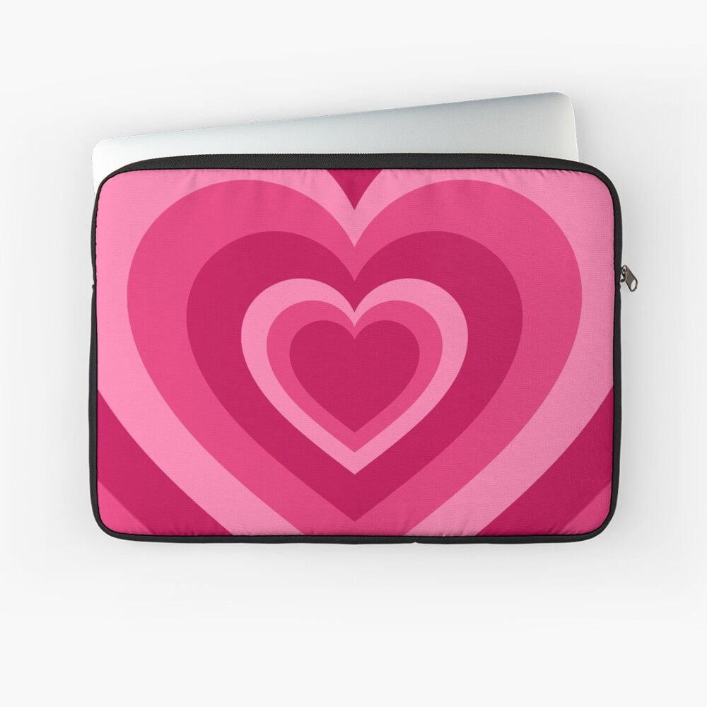 Designer Laptop Sleeve with Pink Large Palms Layered - SheelaSheek