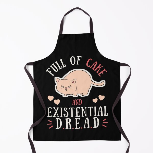Item preview, Full Of Cake and Existential Dread, Funny Quote for Cake Lovers designed and sold by ladylaughprints.
