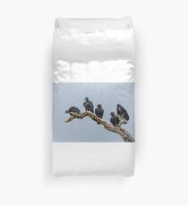 Black Vultures Duvet Cover