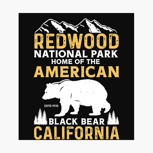 Item preview, Redwood National Park Hiking Mountains Bear Shirt  designed and sold by Clavitaps.