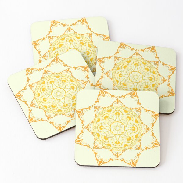 Item preview, Gradient Yellow- Orange Mandala designed and sold by biowvishruti.