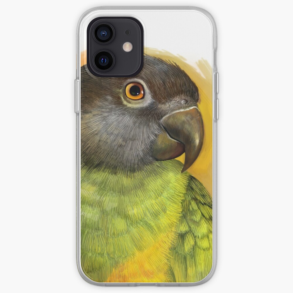 Senegal Parrot Realistic Painting iPhone Case