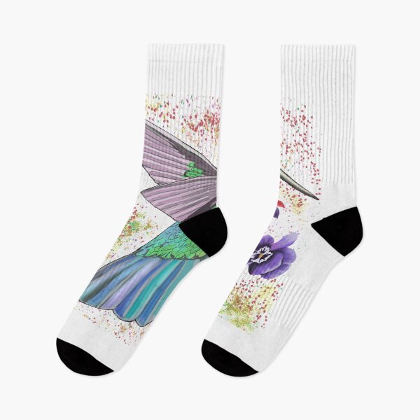 Item preview, Colorful Colibri with flowers (for all bird lovers) - cute  designed and sold by Shmuk.