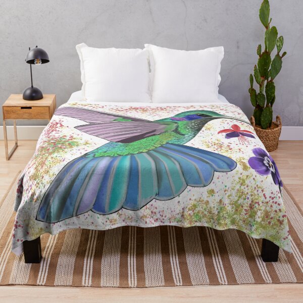 Item preview, Colorful Colibri with flowers (for all bird lovers) - cute  designed and sold by Shmuk.