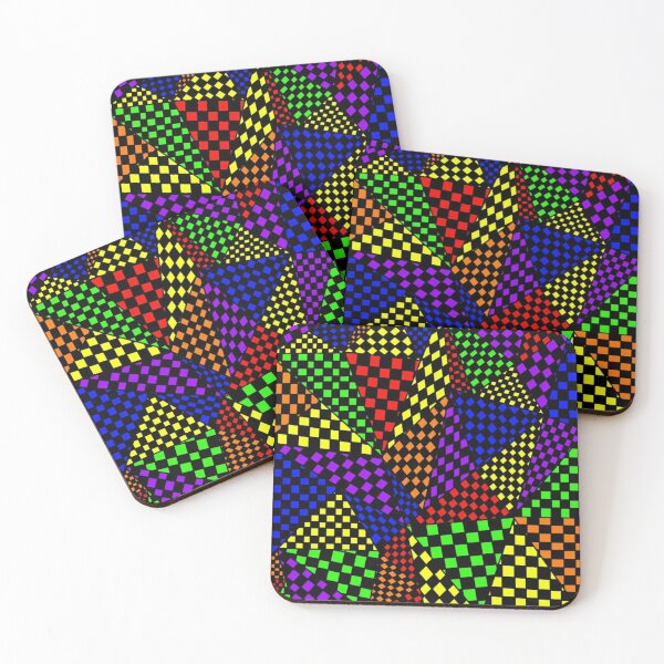 Item preview, Colorful Geometric Triangle Checkers  designed and sold by DrawerofStuff.