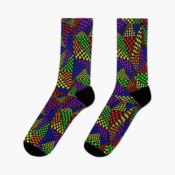 Item preview, Colorful Geometric Triangle Checkers  designed and sold by DrawerofStuff.