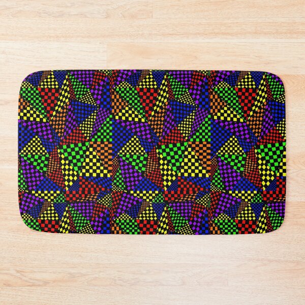 Item preview, Colorful Geometric Triangle Checkers  designed and sold by DrawerofStuff.