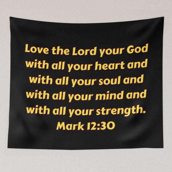 Item preview, Bible Verse Mark 12:30 designed and sold by Prayingwarrior.