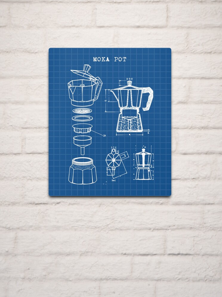 The Italian Moka pot, Leonardo Da Vinci sketch Art Board Print for Sale by  Bepslabor