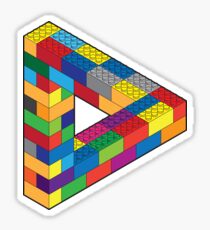 Play with Me: Lego Penrose Toy Triangle Impossible Object Illusion Sticker