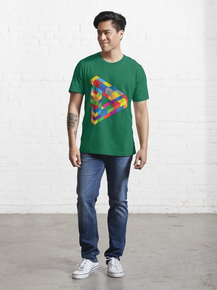 Alternate view of Play with Me: Lego Penrose Toy Triangle Impossible Object Illusion Essential T-Shirt