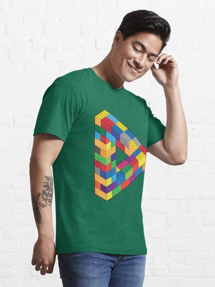 Alternate view of Play with Me: Lego Penrose Toy Triangle Impossible Object Illusion Essential T-Shirt