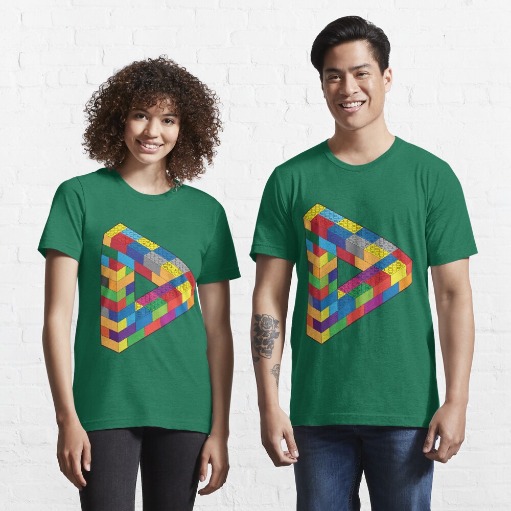 Play with Me: Lego Penrose Toy Triangle Impossible Object Illusion Essential T-Shirt